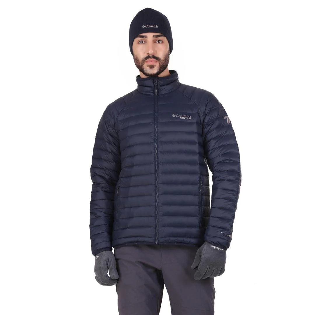 Columbia Men Blue Alpha Trail Down Jacket