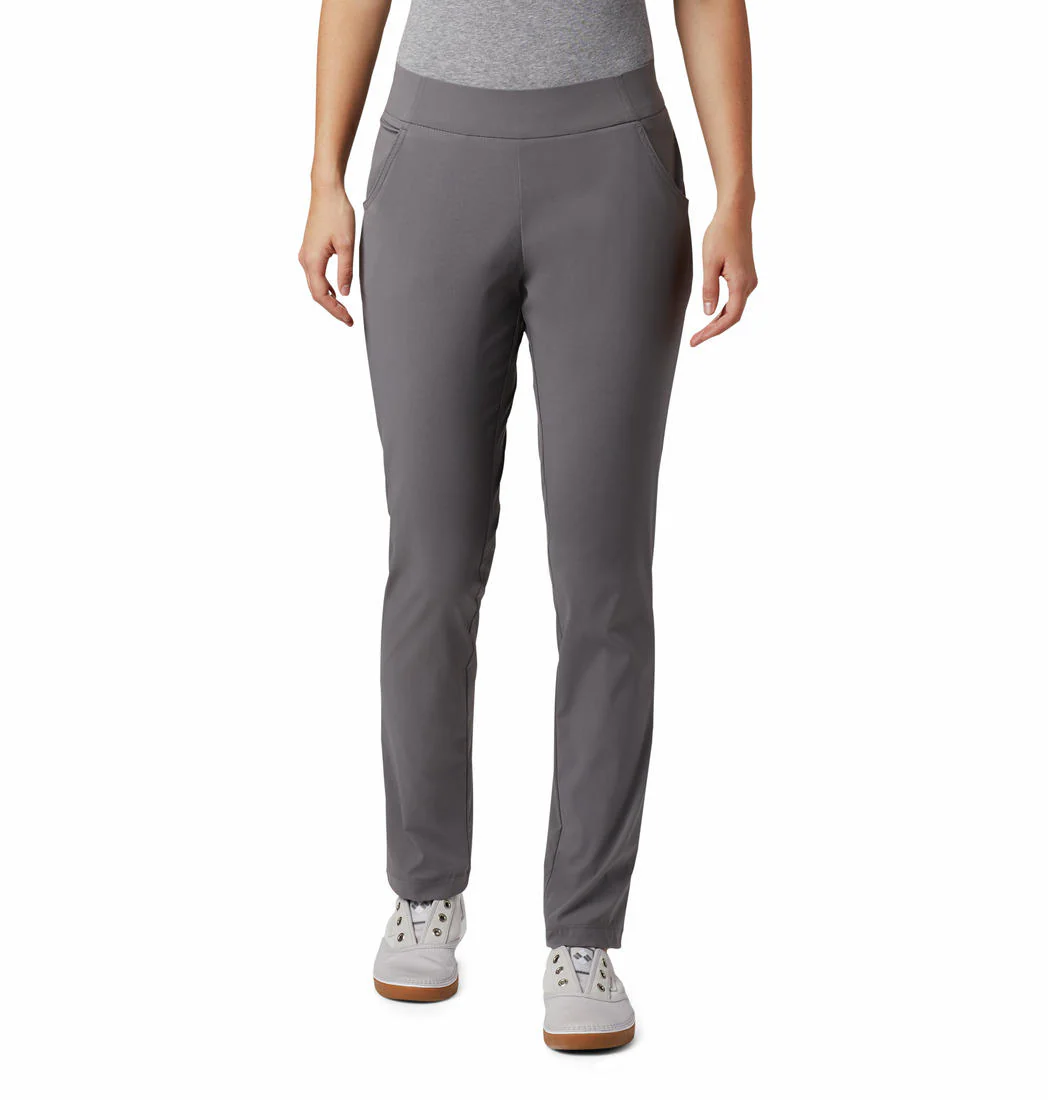 Columbia Women Grey Anytime Casual Pull On Pant (Sun Protection)