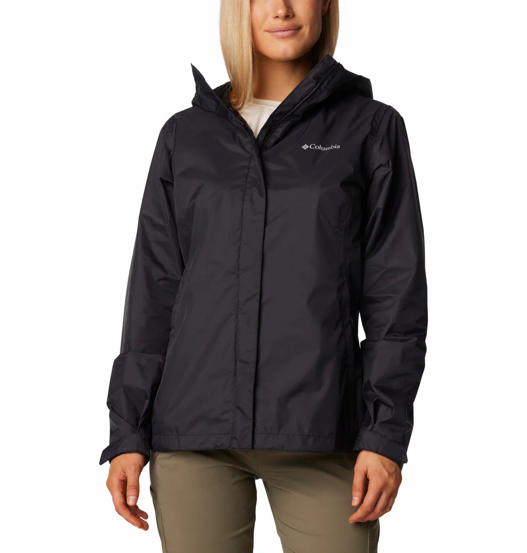 Columbia Women Black Arcadia II Jacket Waterproof
