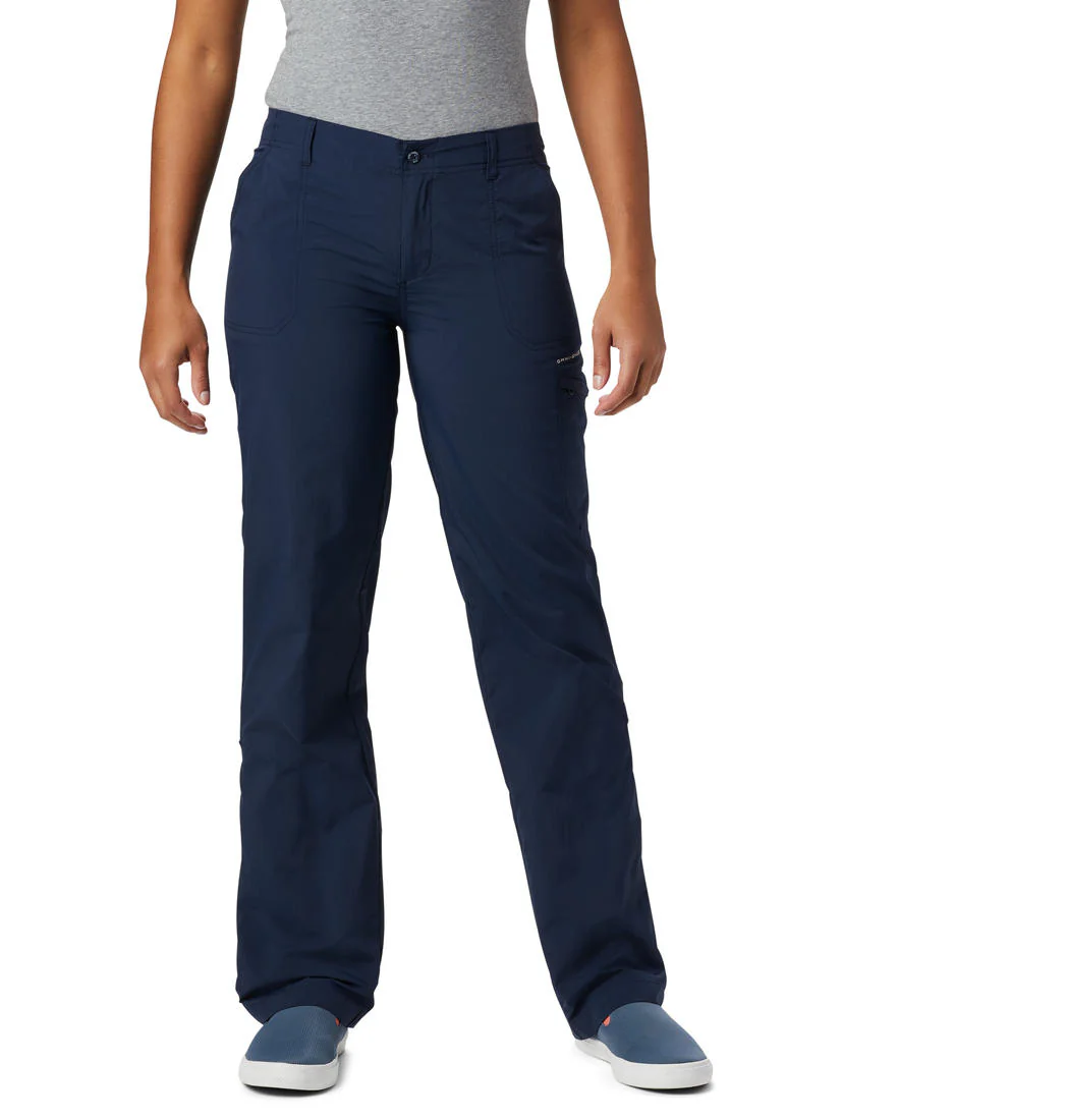 Columbia Women Blue Aruba Roll Up Pant (Sun Protection)