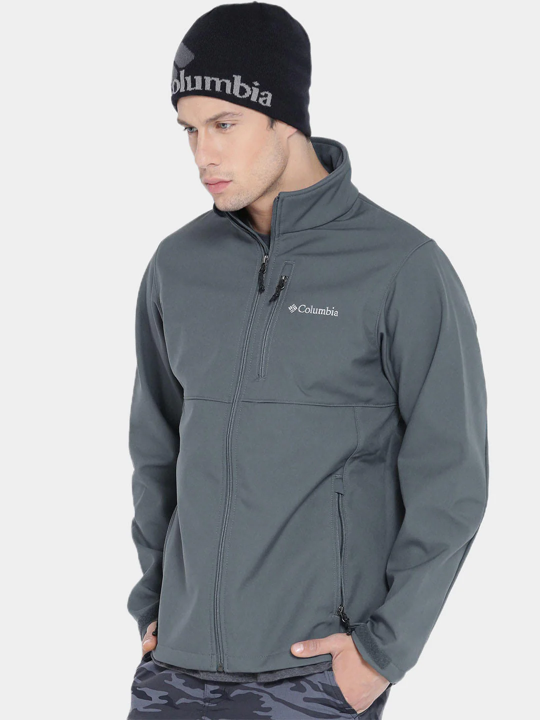 Columbia Men Grey Ascender Softshell Jacket - Image 2