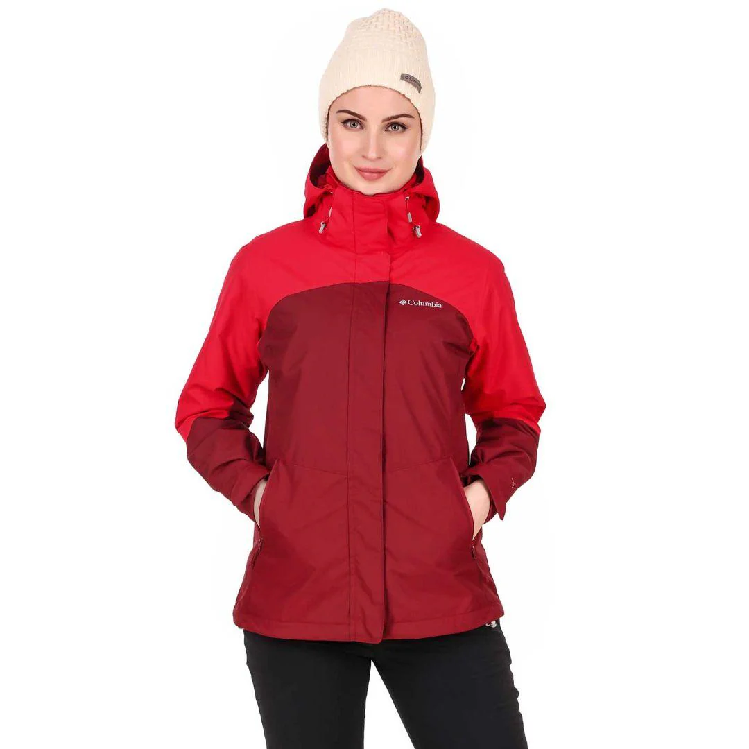 Columbia Women Red Bugaboo II Fleece Interchange Jacket