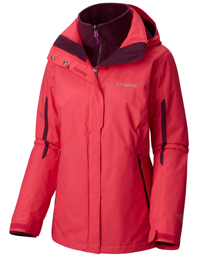 Columbia Women Red Bugaboo Interchange Jacket