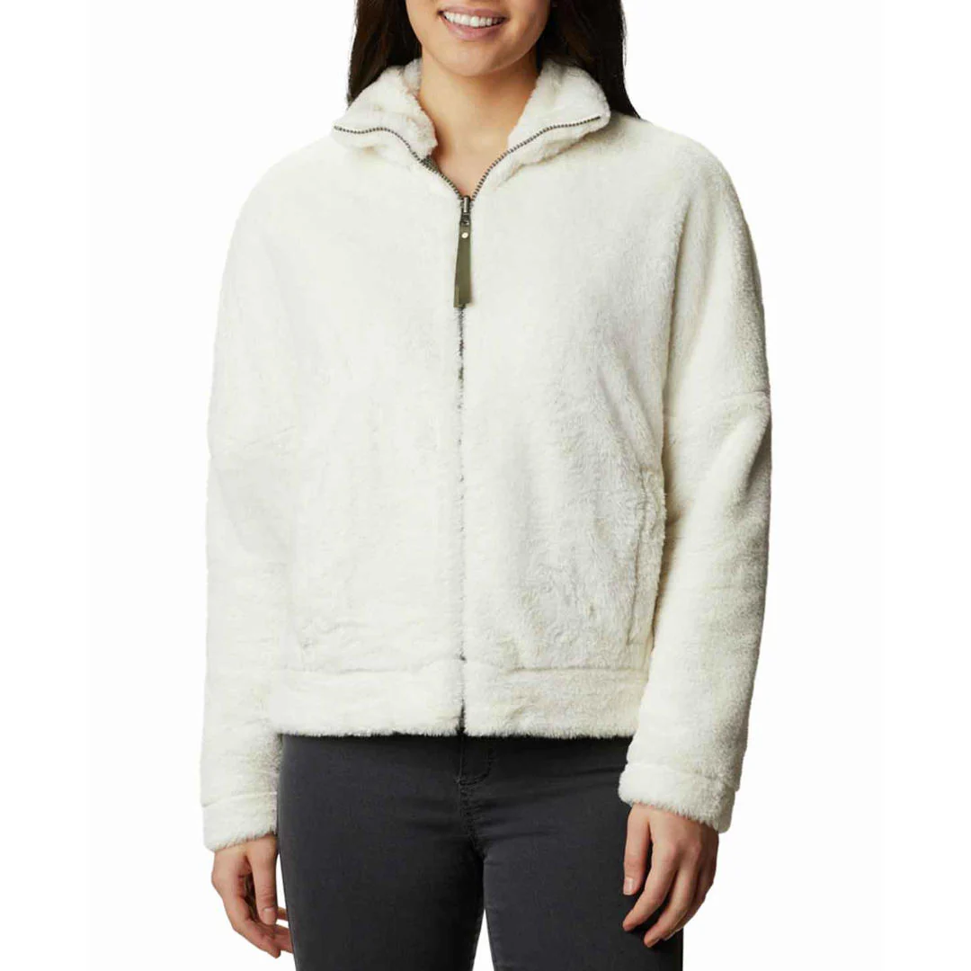 Columbia Women White Bundle Up Full Zip Fleece