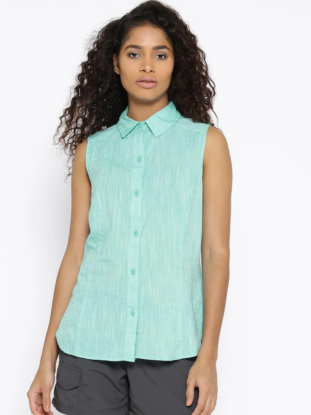 Columbia Women Yellow Camp Henry SL Top