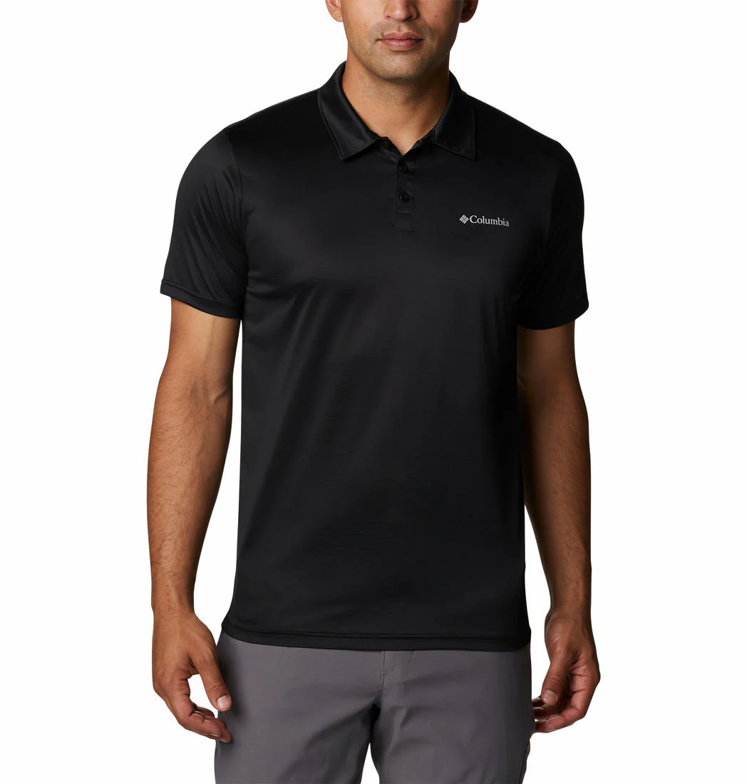 Columbia Men Black Columbia Hike Polo