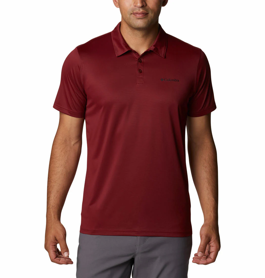 Columbia Men Red Columbia Hike Polo