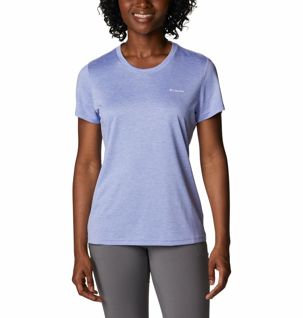 Columbia Women Purple Columbia Hike SS Crew