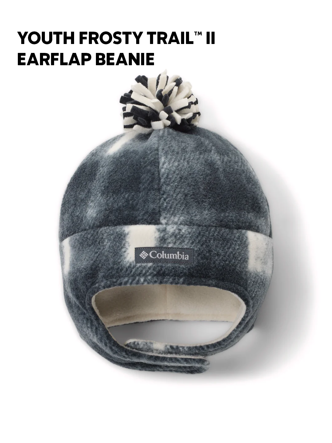 Columbia Kids Unisex Grey Frosty Trail II Earflap Beanie - Image 2