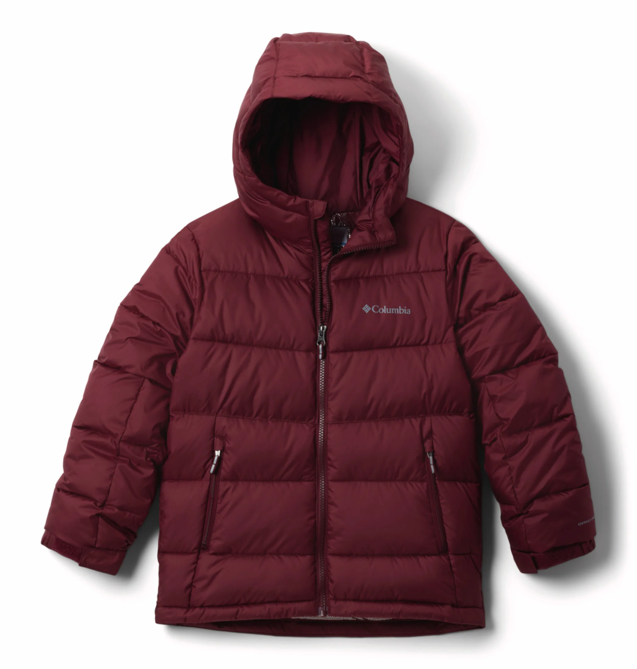 Columbia Kids Unisex Maroon OmniHeat Reflective Pike Lake II Down Jacket