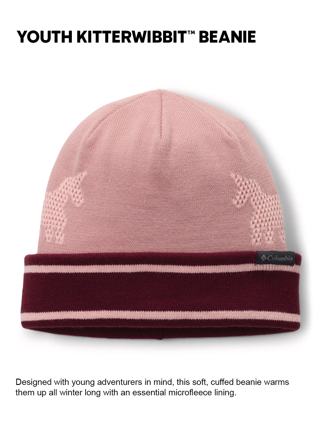 Columbia Kids Unisex Pink Kitterwibbit Beanie - Image 2