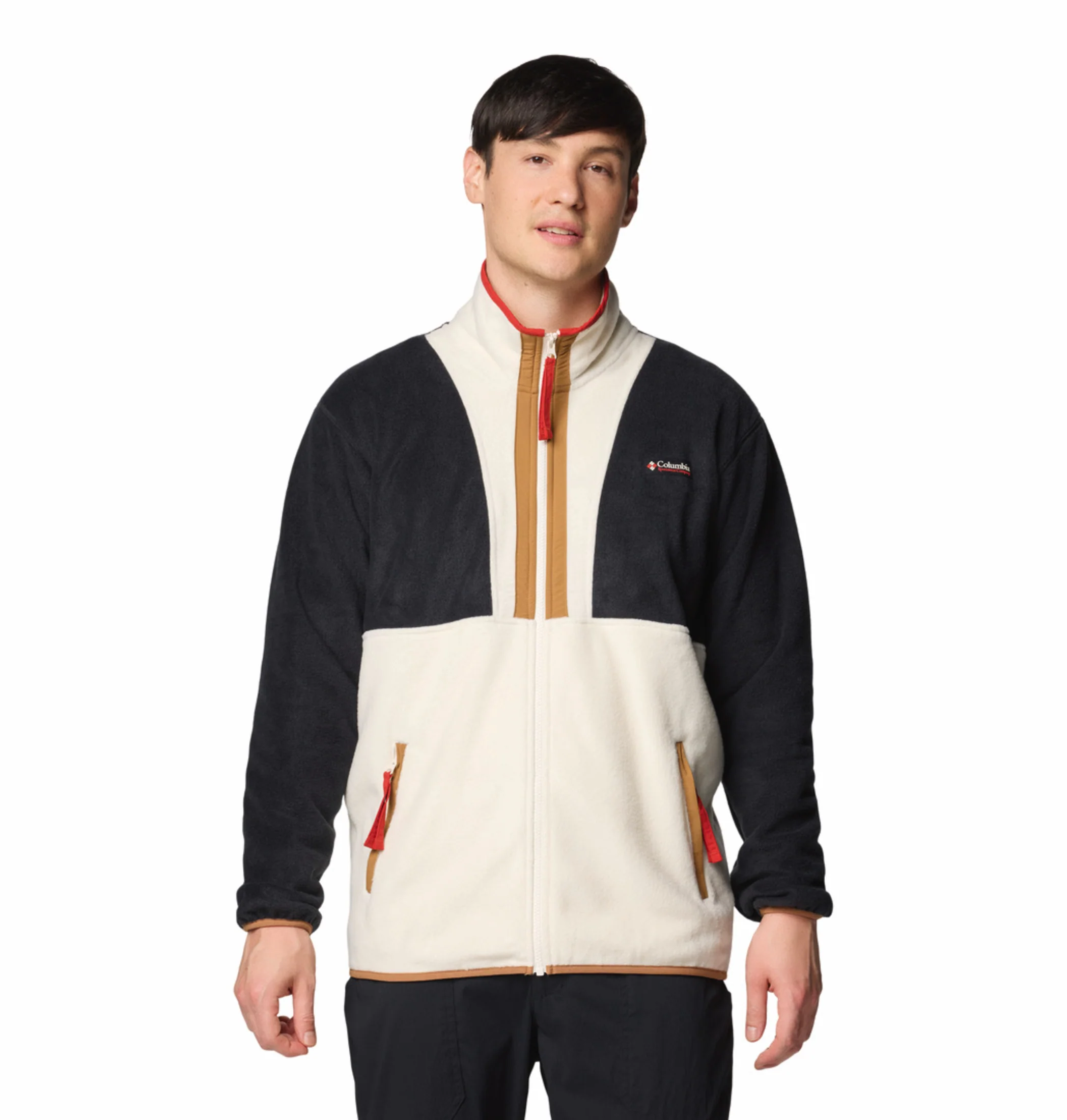Columbia Men Beige Backbowl II Fleece Jacket