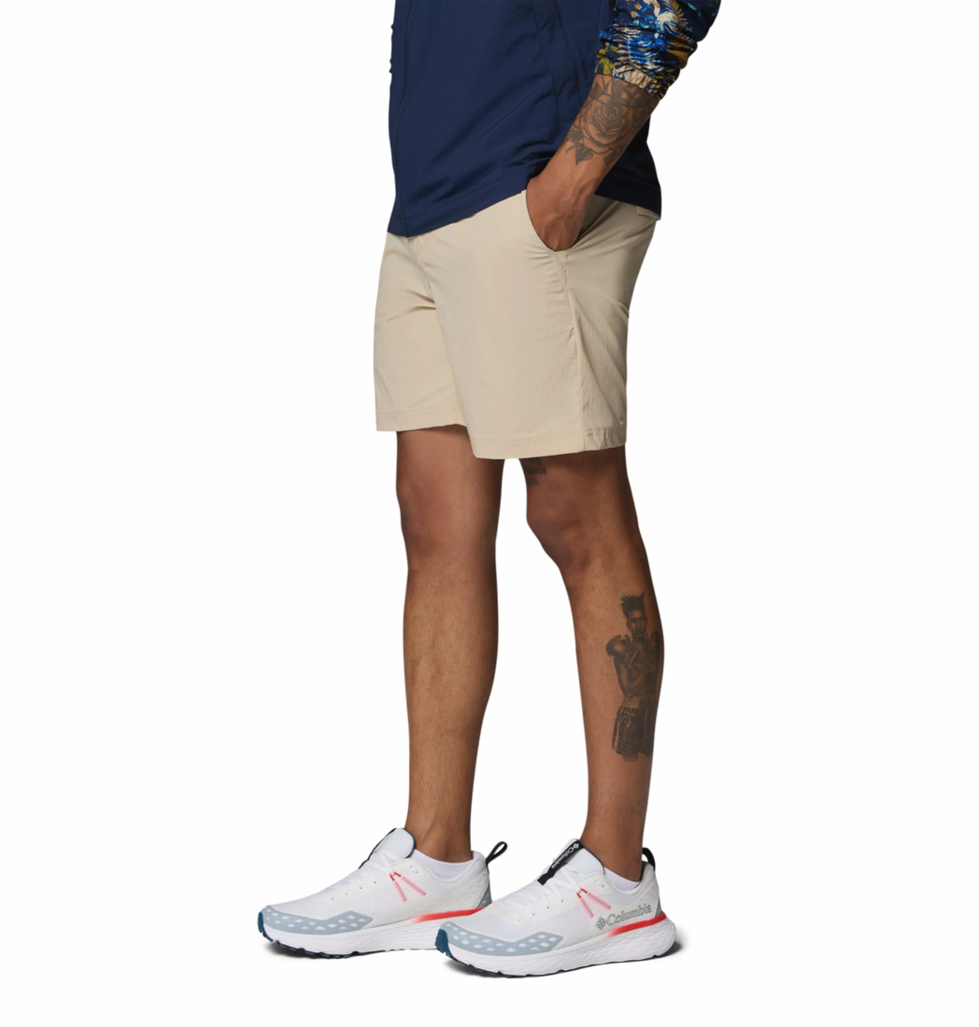 Columbia Men Beige Omni-Freeze ROC Lite Short (Plus Size) - Image 4