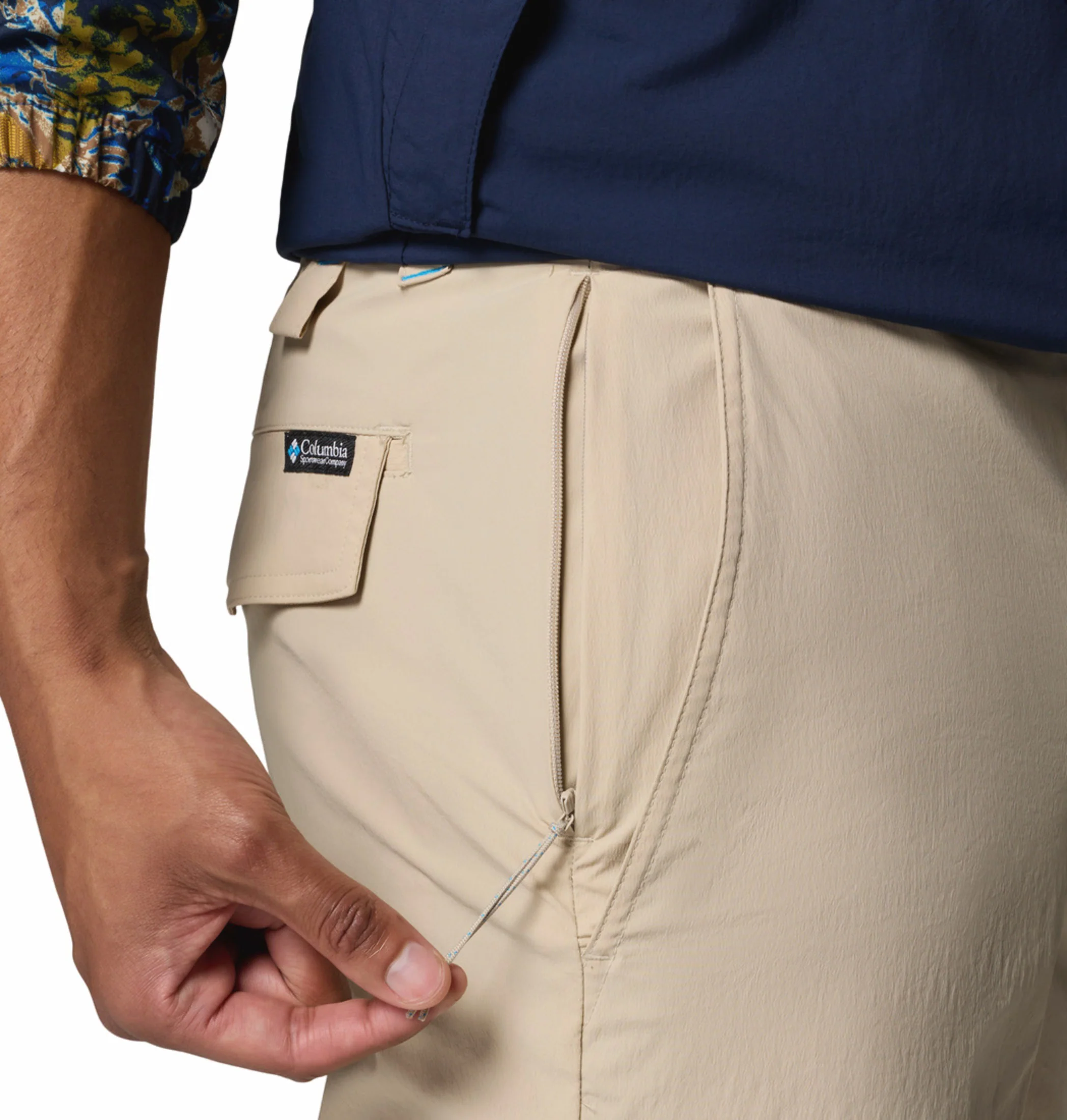 Columbia Men Beige Omni-Freeze ROC Lite Short (Plus Size) - Image 5