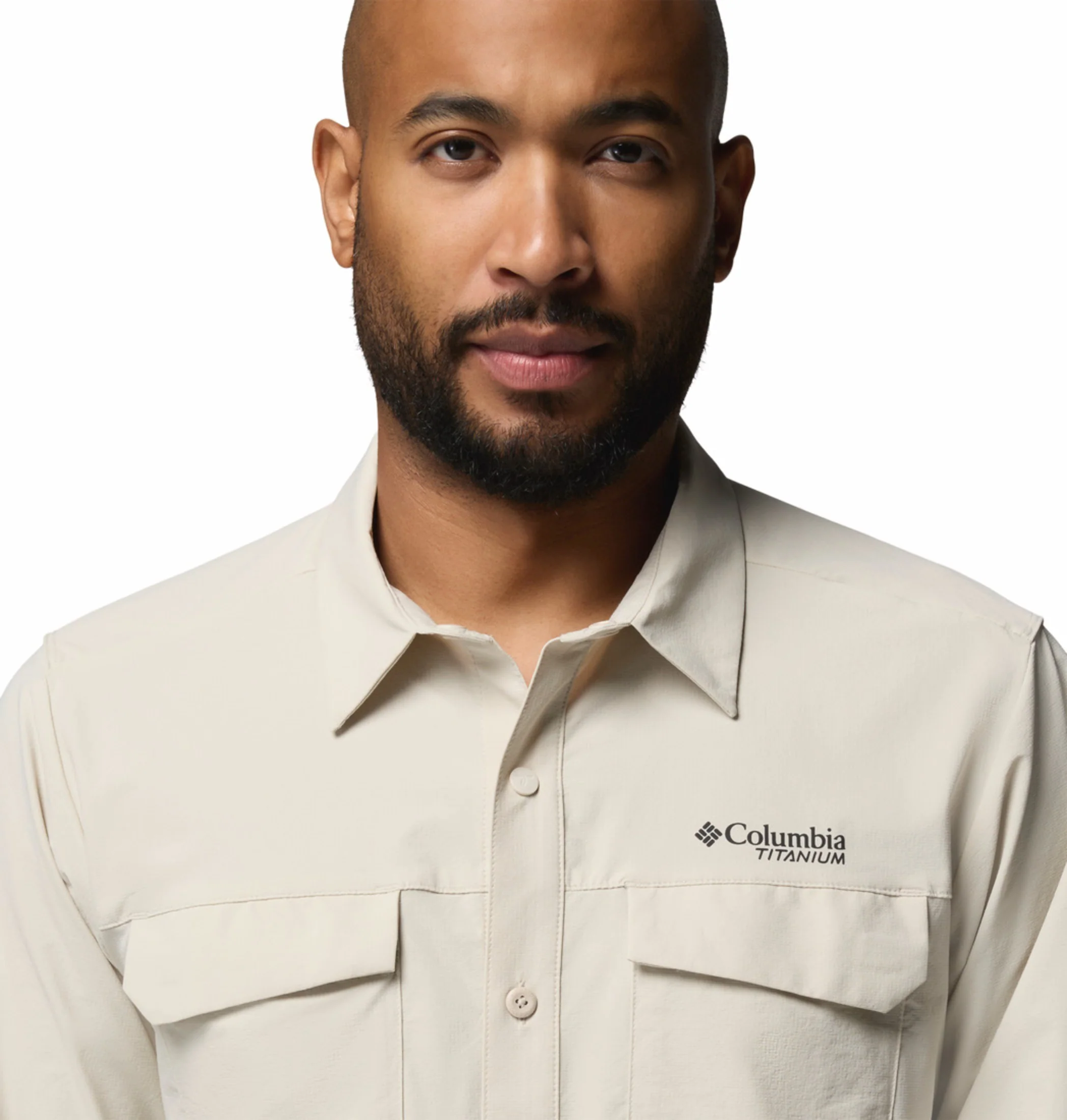 Columbia Men Beige Omni-Shade Silver Ridge Elite Long Sleeve Shirt - Image 8