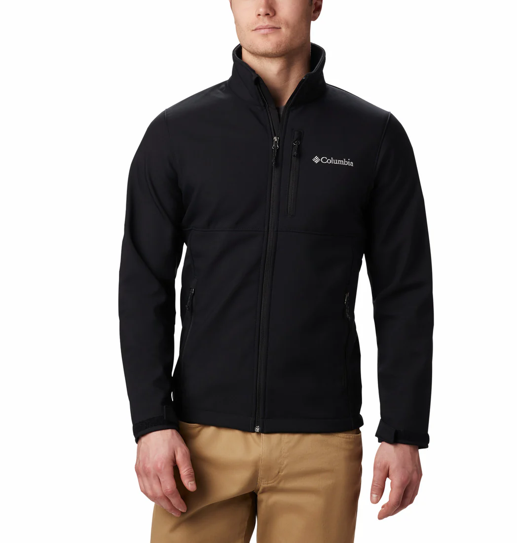 Columbia Men Black Ascender Softshell Jacket (Plus Size)