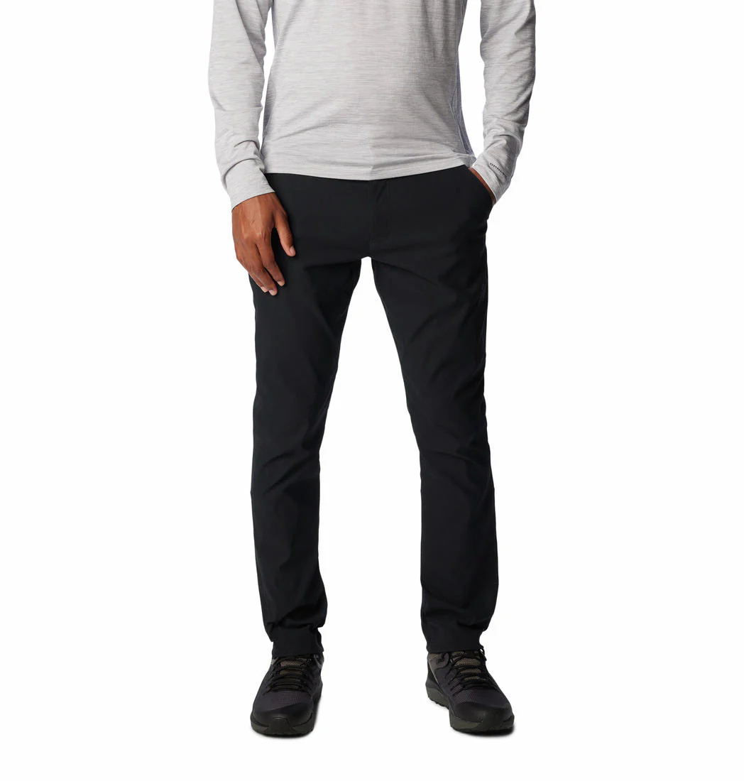Columbia Men Black Black Mesa Woven Pant (Sun Protection)
