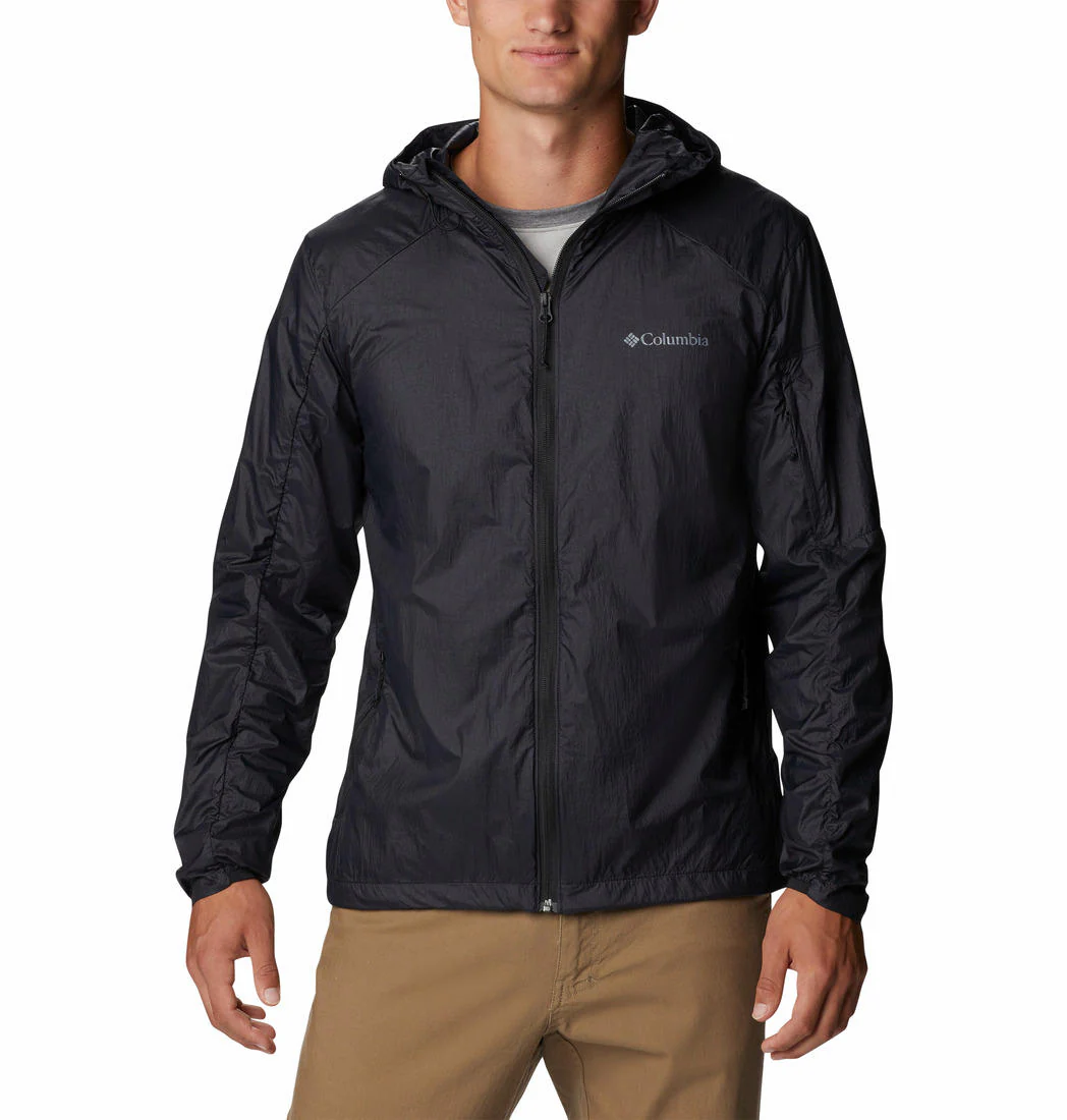 Columbia Men Black Loop Trail Windbreaker (Sun Protection)