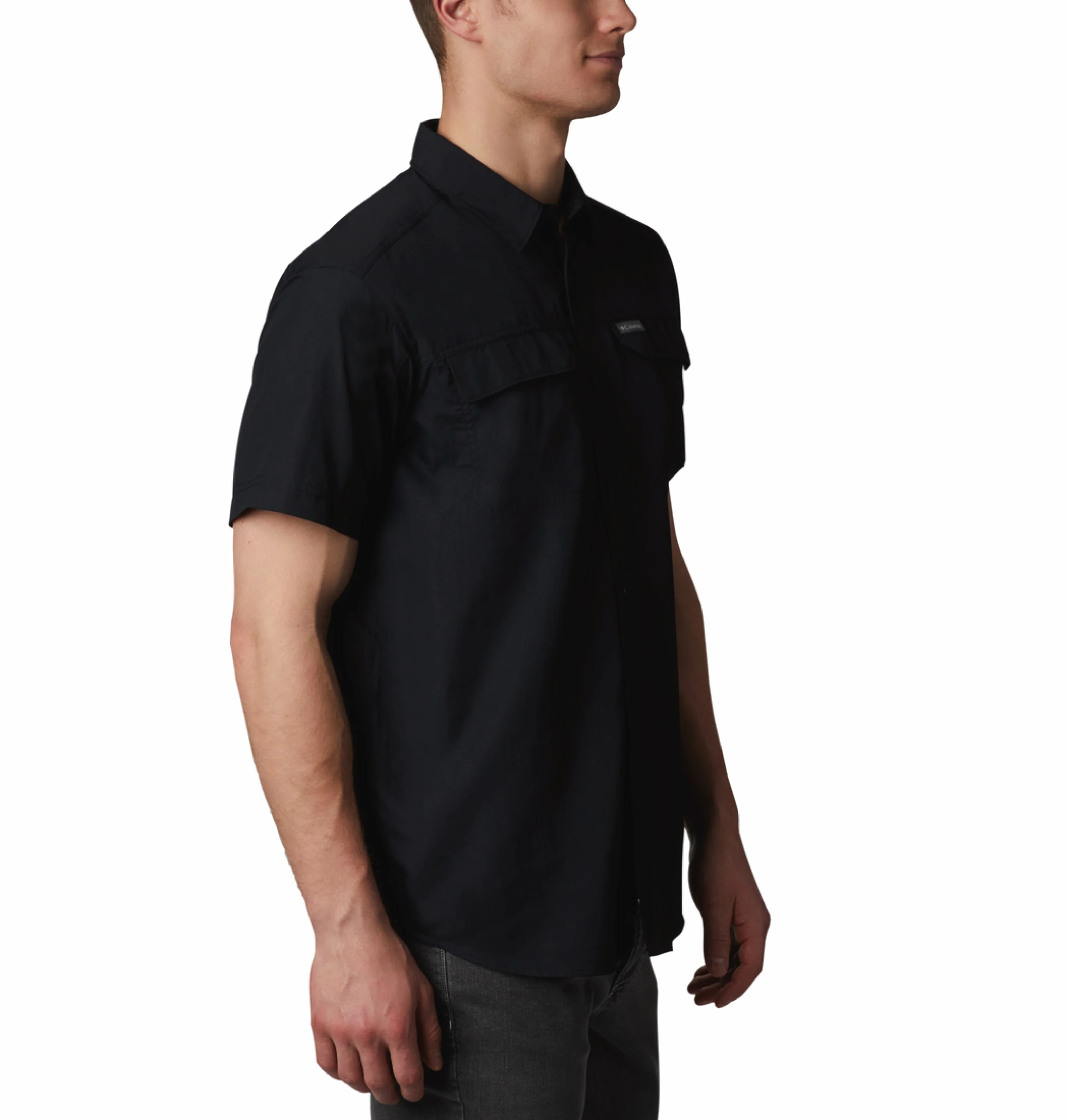 Columbia Men Black Omni-Shade Silver Ridge 2.0 Short Sleeve Shirt - Image 6