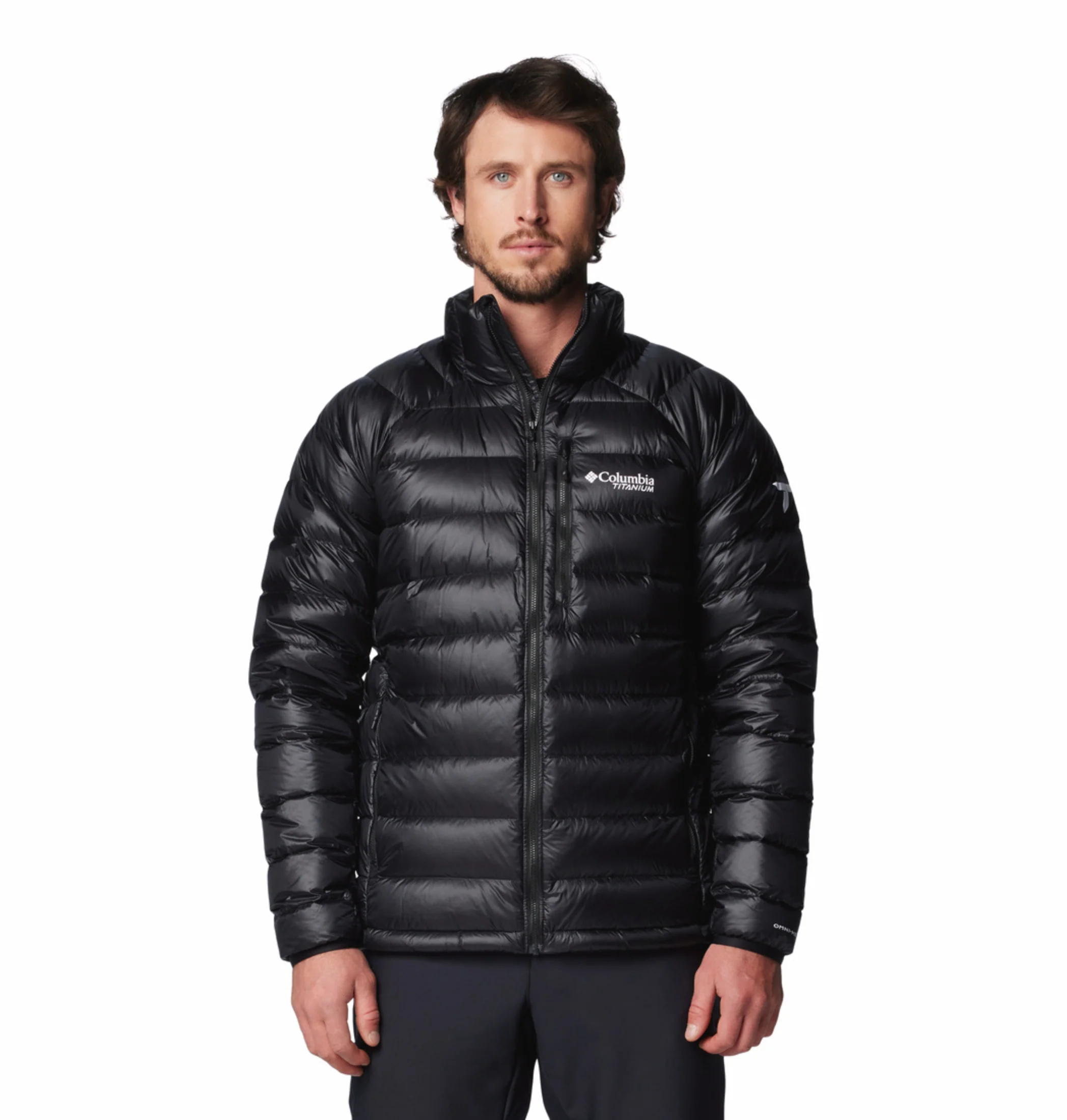 Columbia Men Black OmniHeat Arctic Crest Down Jacket