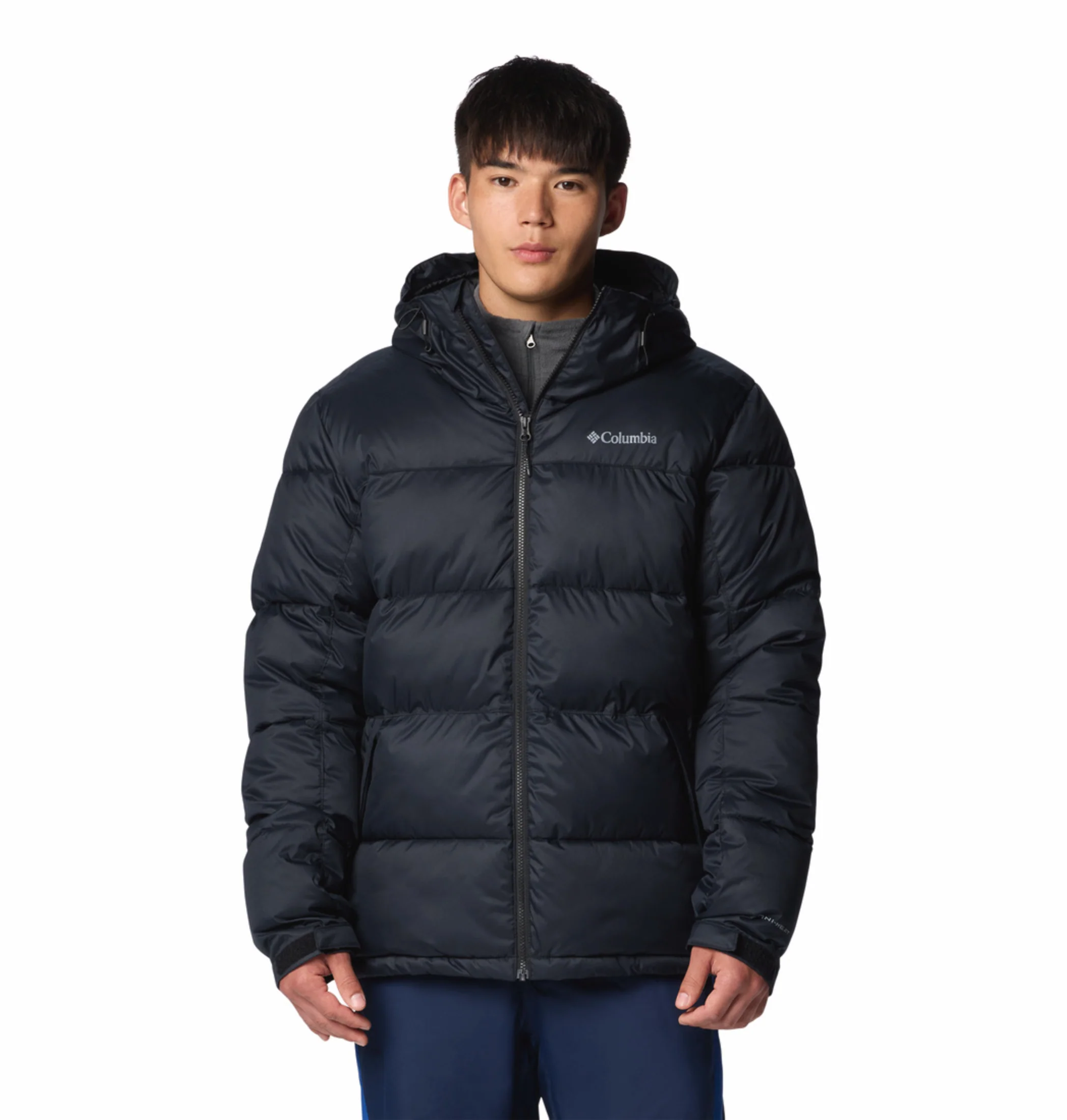 Columbia Men Black OmniHeat Reflective Slope Style Down Jacket