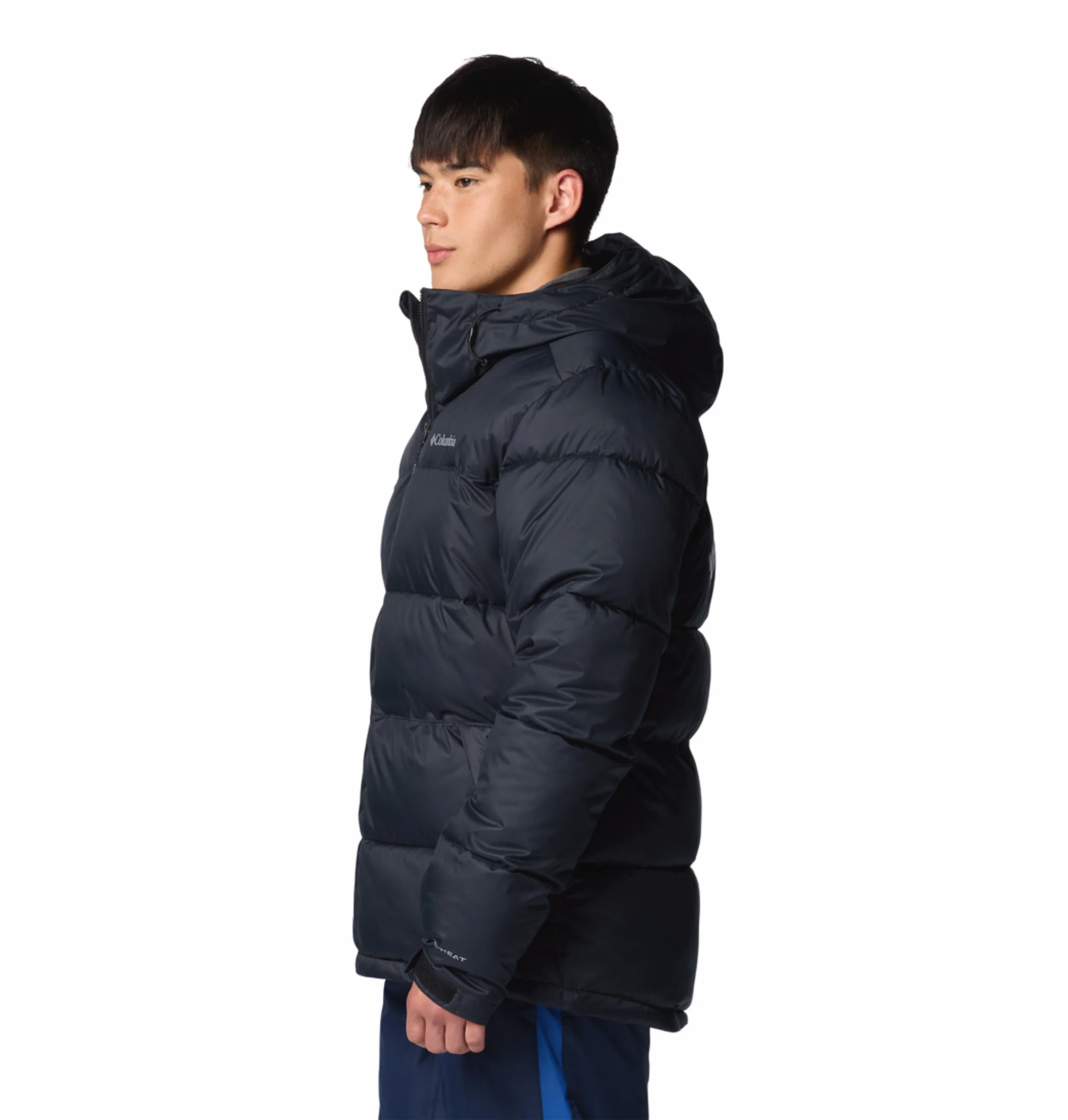 Columbia Men Black OmniHeat Reflective Slope Style Down Jacket - Image 5