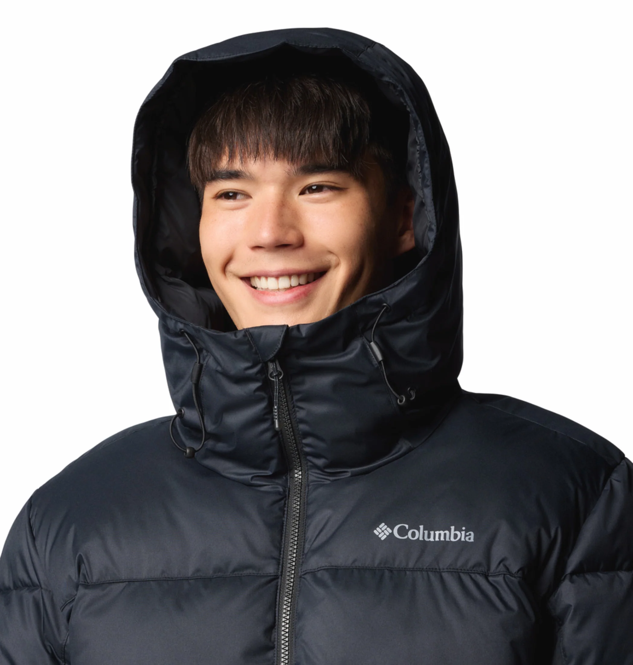 Columbia Men Black OmniHeat Reflective Slope Style Down Jacket - Image 8