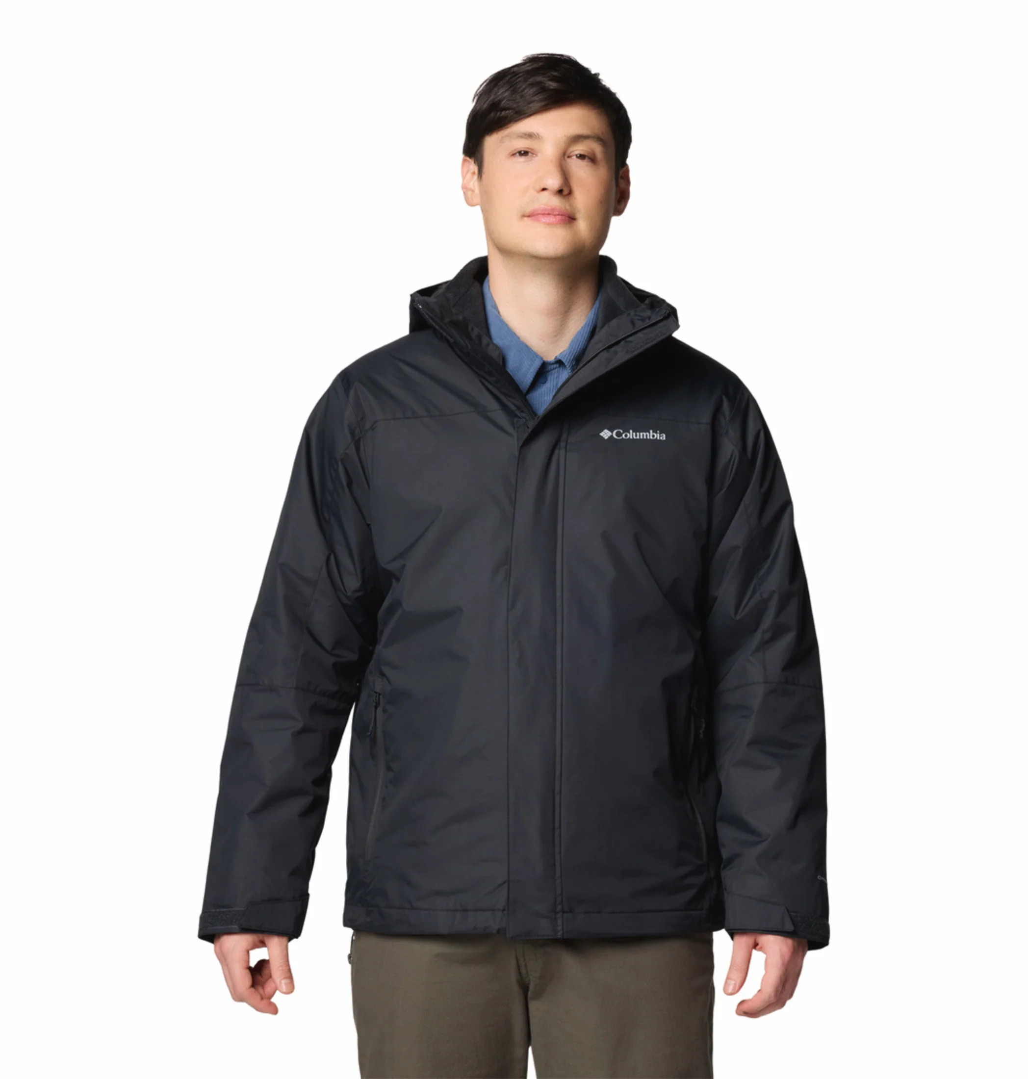 Columbia Men Black OmniTech Tunnel Falls II Interchangeable Jacket