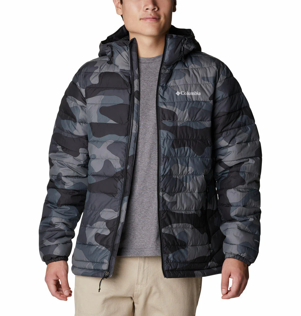 Columbia Men Black Powder Lite Hooded Jacket - Image 5