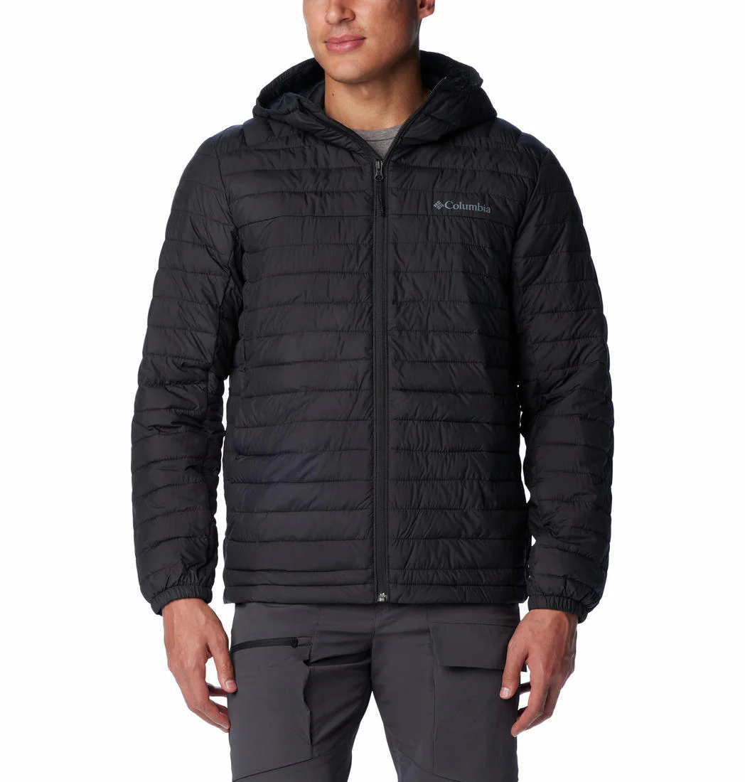 Columbia Men Black Silver Falls Hooded Jacket