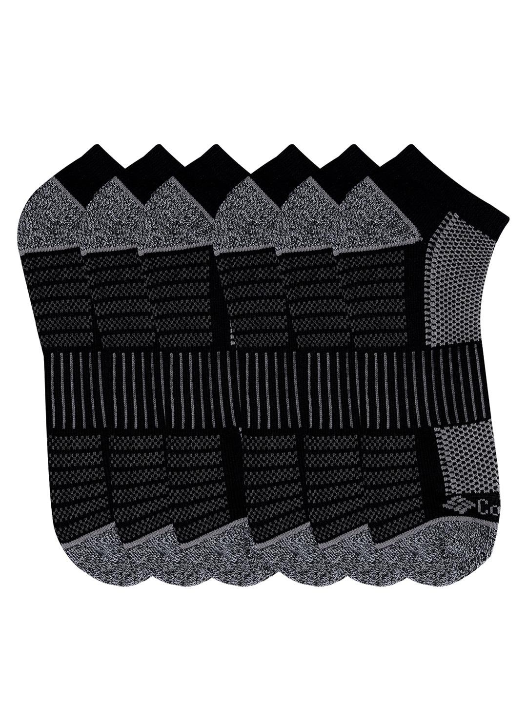 Columbia Men Black SOCKS MN 6P NS/PIQ FTBED 6 PAIR (6 Pair) (Non Returnable) - Image 2
