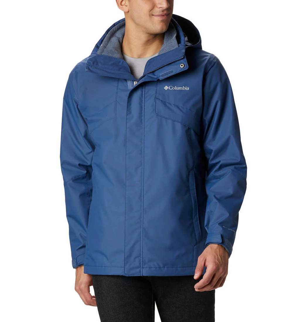 Columbia Men Blue Bugaboo II Fleece Interchange Jacket