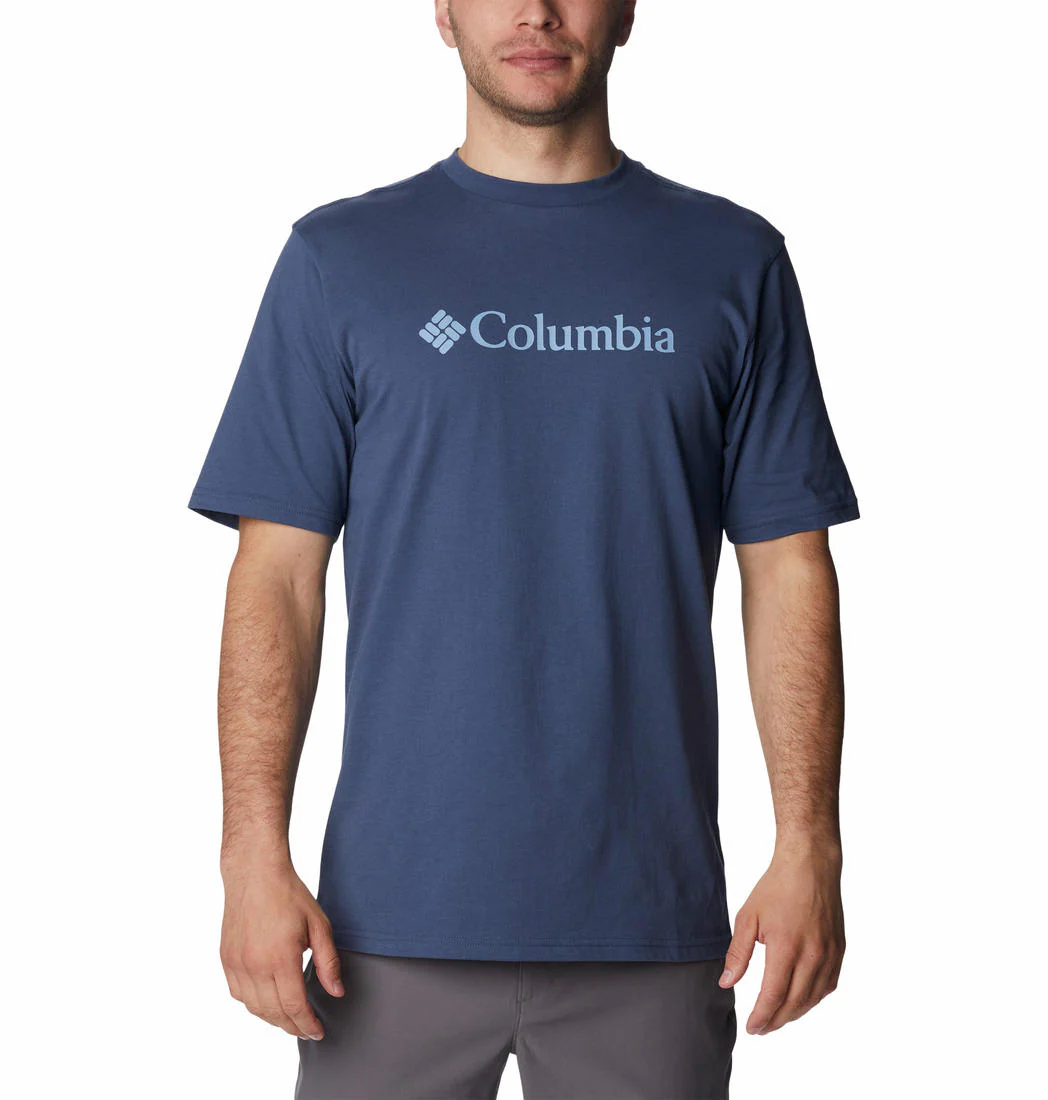 Columbia Men Blue CSC Basic Logo Short Sleeve