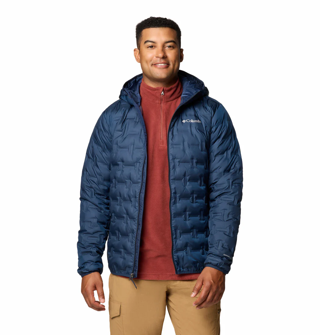 Columbia Men Blue Delta Ridge II Down Hooded Jacket (Plus Size)