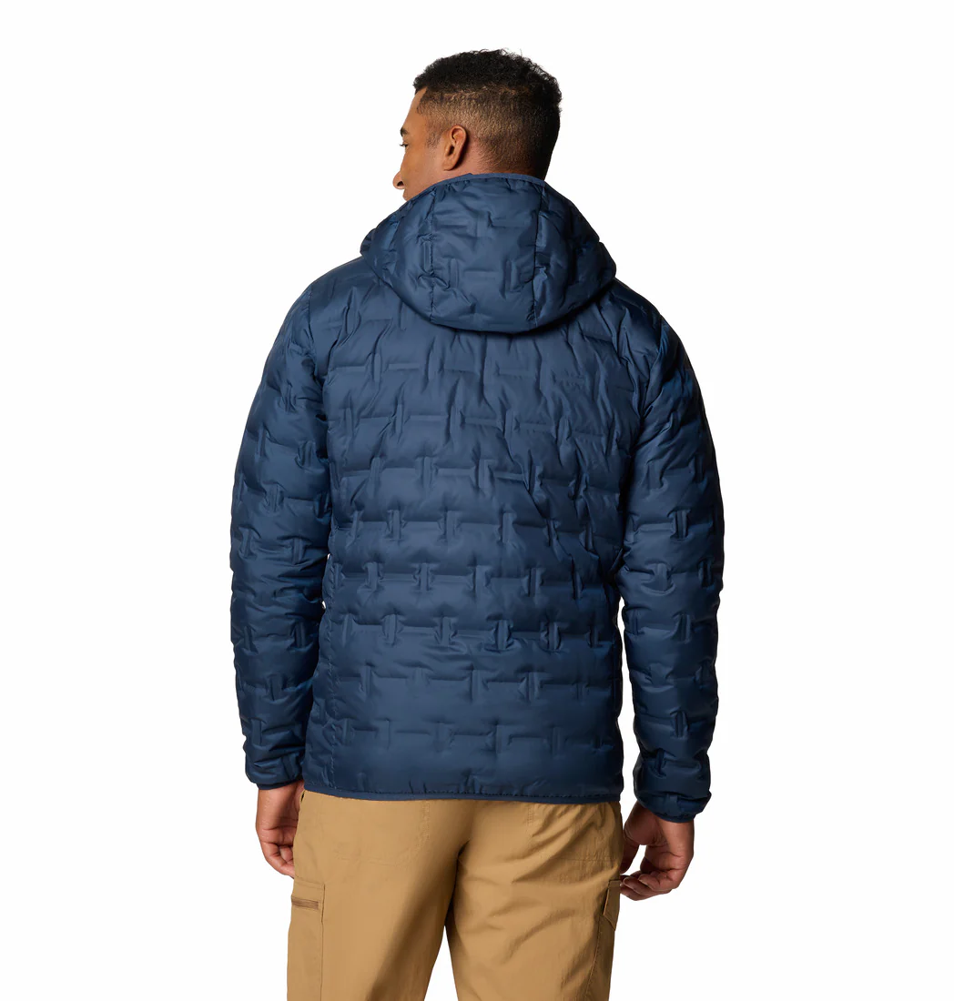 Columbia Men Blue Delta Ridge II Down Hooded Jacket (Plus Size) - Image 2