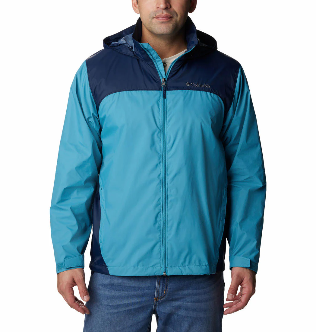 Columbia Men Blue Glennaker Lake Rain Jacket