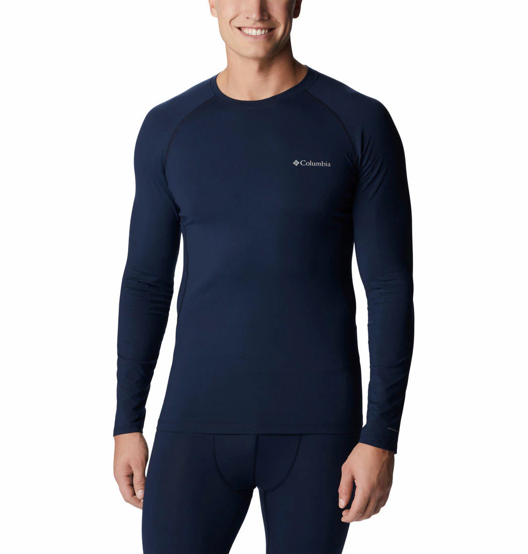Columbia Men Blue M Omni-Heat Infinity Knit LS Crew (Non Returnable)