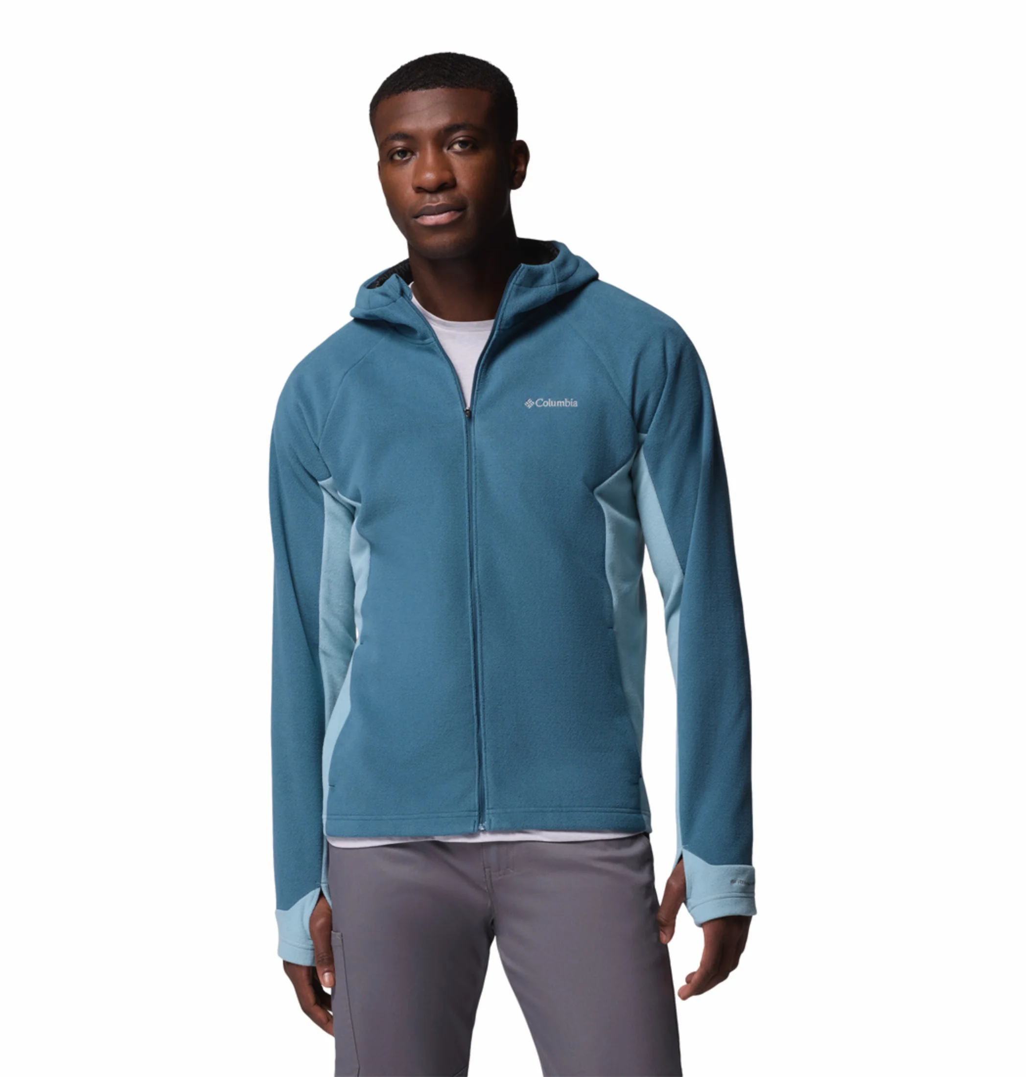 Columbia Men Blue OmniHeat Arctic Peak Fleece Jacket