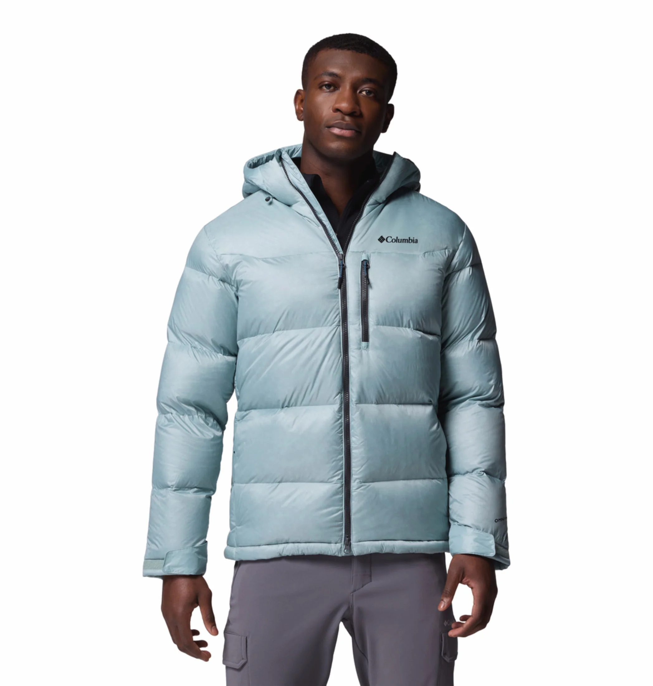 Columbia Men Blue OmniHeat Infinity Cloudview Down Jacket