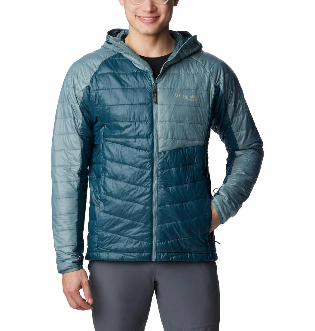 Columbia Men Blue Platinum Peak Hooded Jacket