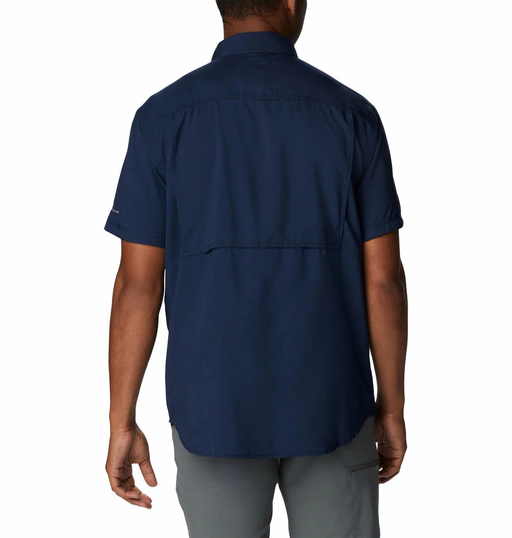 Columbia Men Blue Silver Ridge Utility Lite Short Sleeve (Sun Protection) - Image 4
