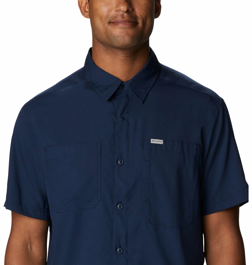 Columbia Men Blue Silver Ridge Utility Lite Short Sleeve (Sun Protection) - Image 6