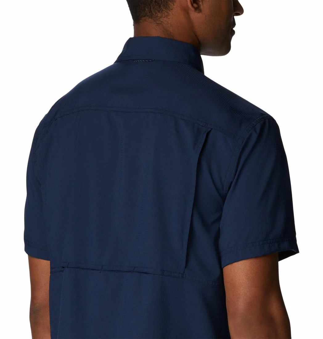 Columbia Men Blue Silver Ridge Utility Lite Short Sleeve (Sun Protection) - Image 7