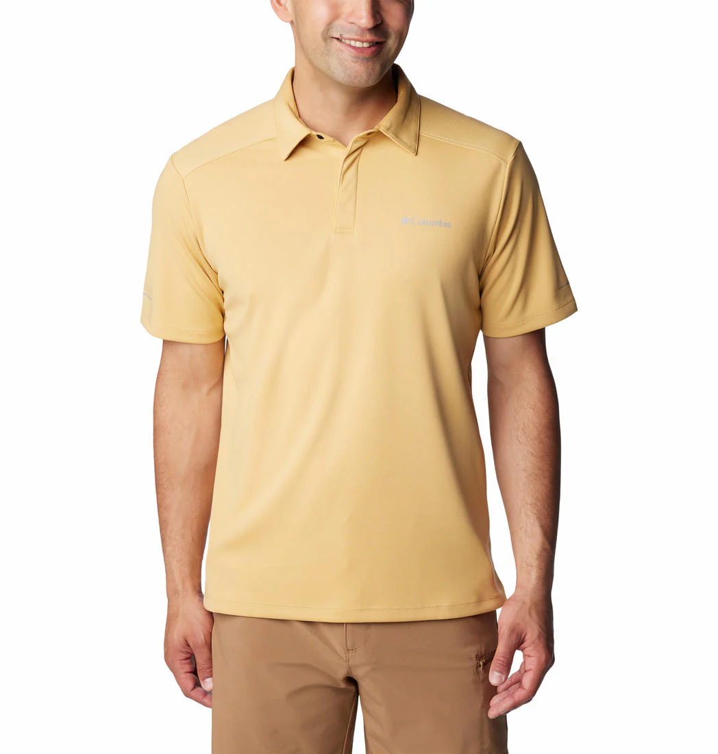 Columbia Men Yellow Black Mesa Polo