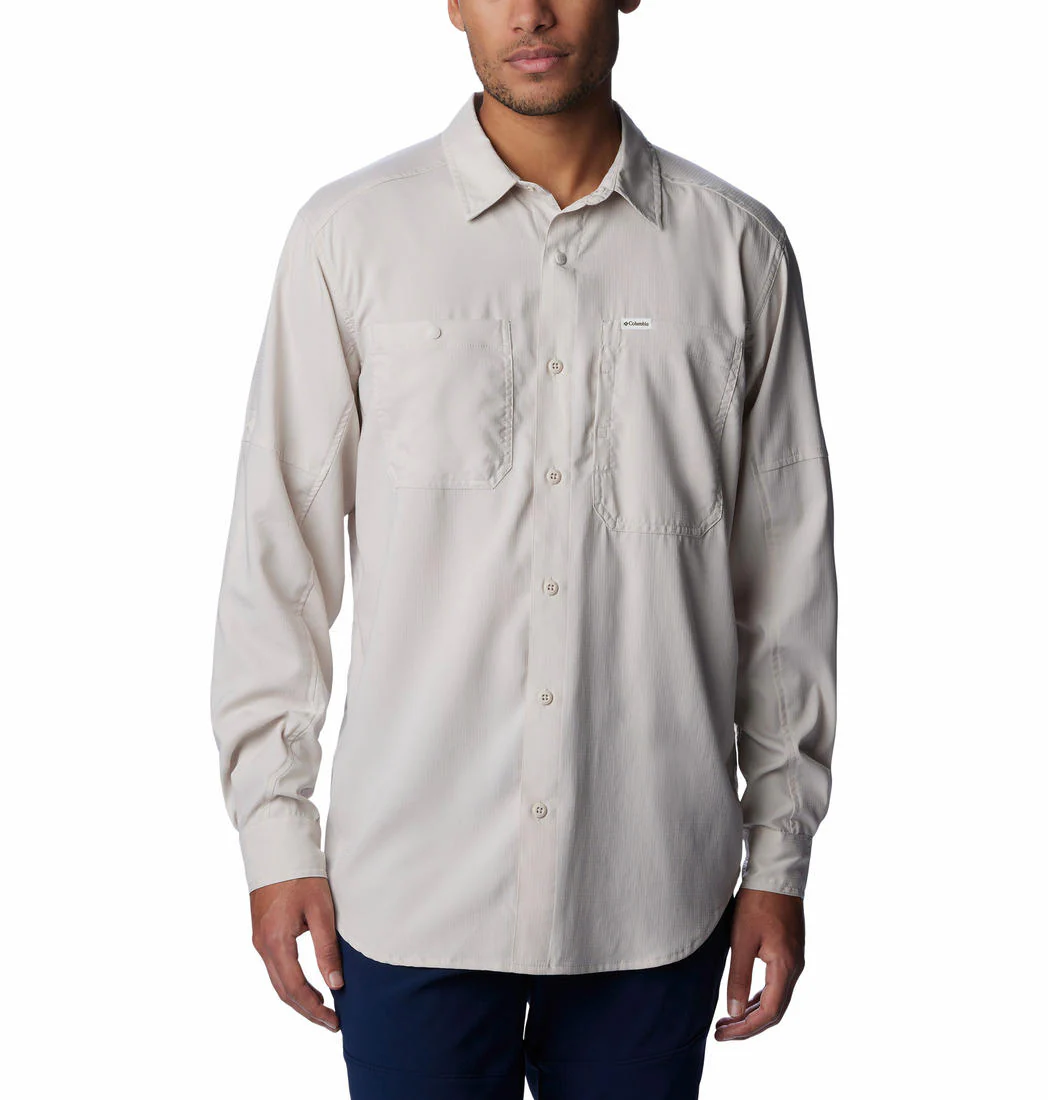 Columbia Men Brown Silver Ridge Utility Lite Long Sleeve (Sun Protection)