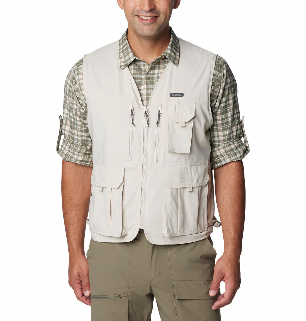 Columbia Men Brown Silver Ridge Utility Vest (Sun Protection)