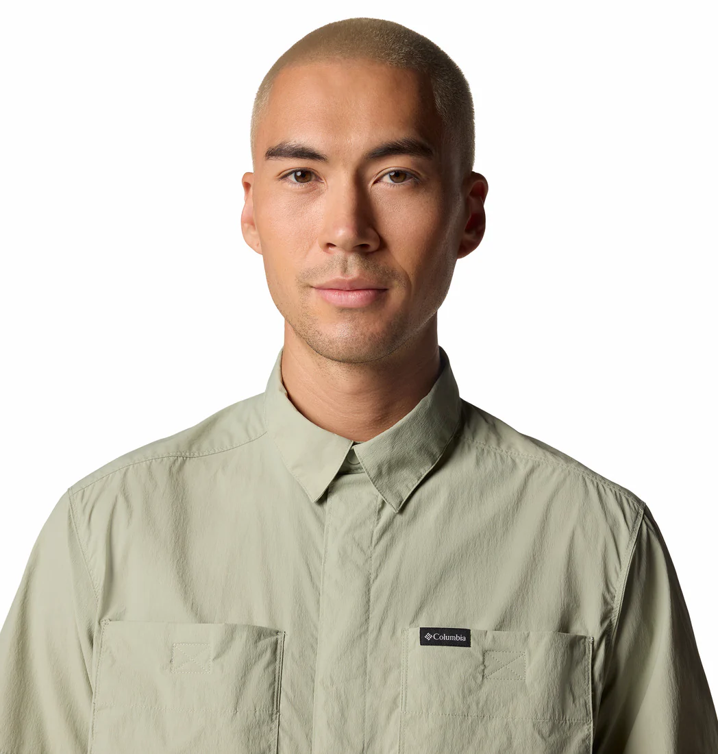 Columbia Men Green Black Mesa Utility SS Shirt - Image 5