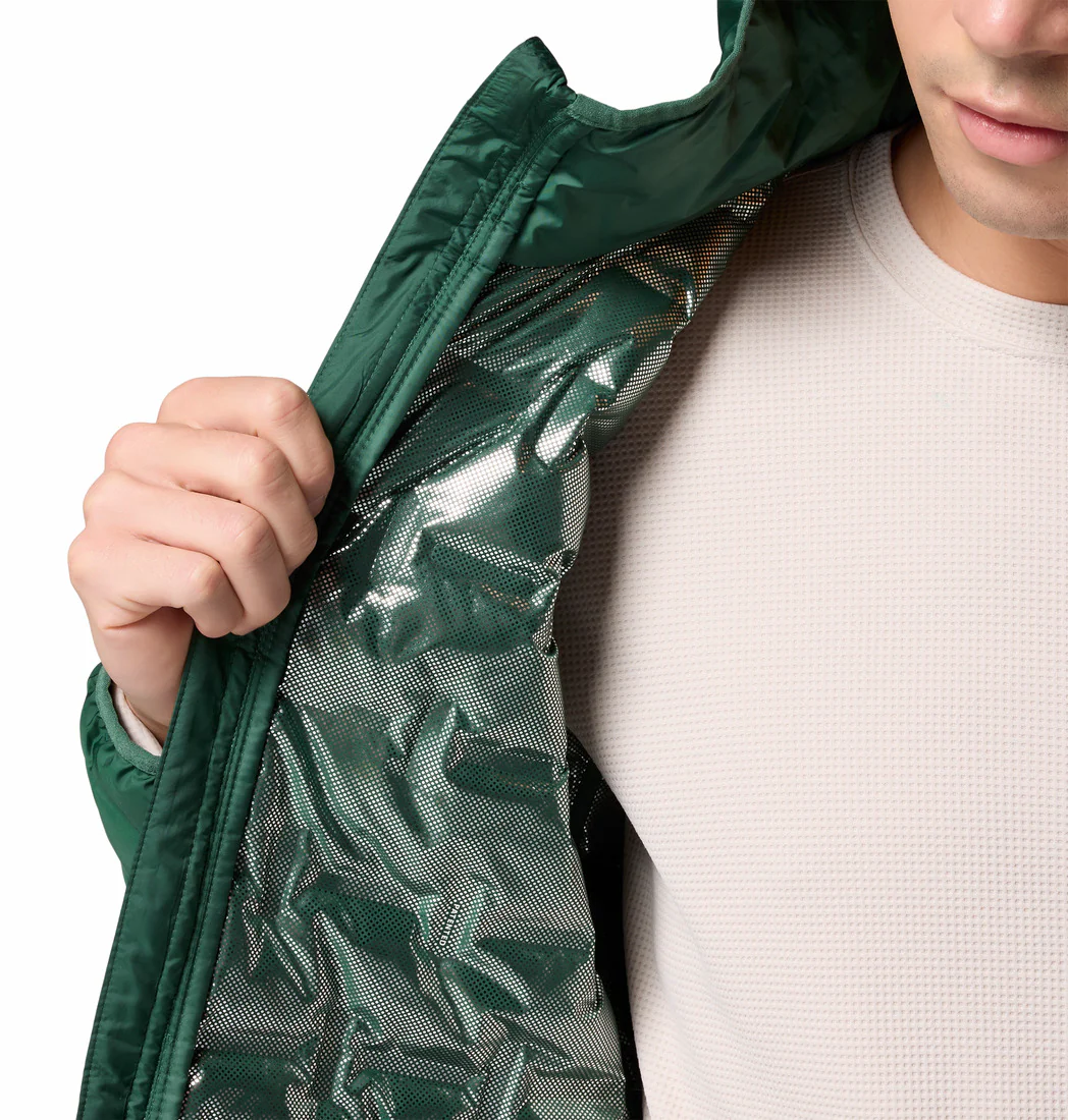 Columbia Men Green Delta Ridge II Down Hooded Jacket (Plus Size) - Image 8