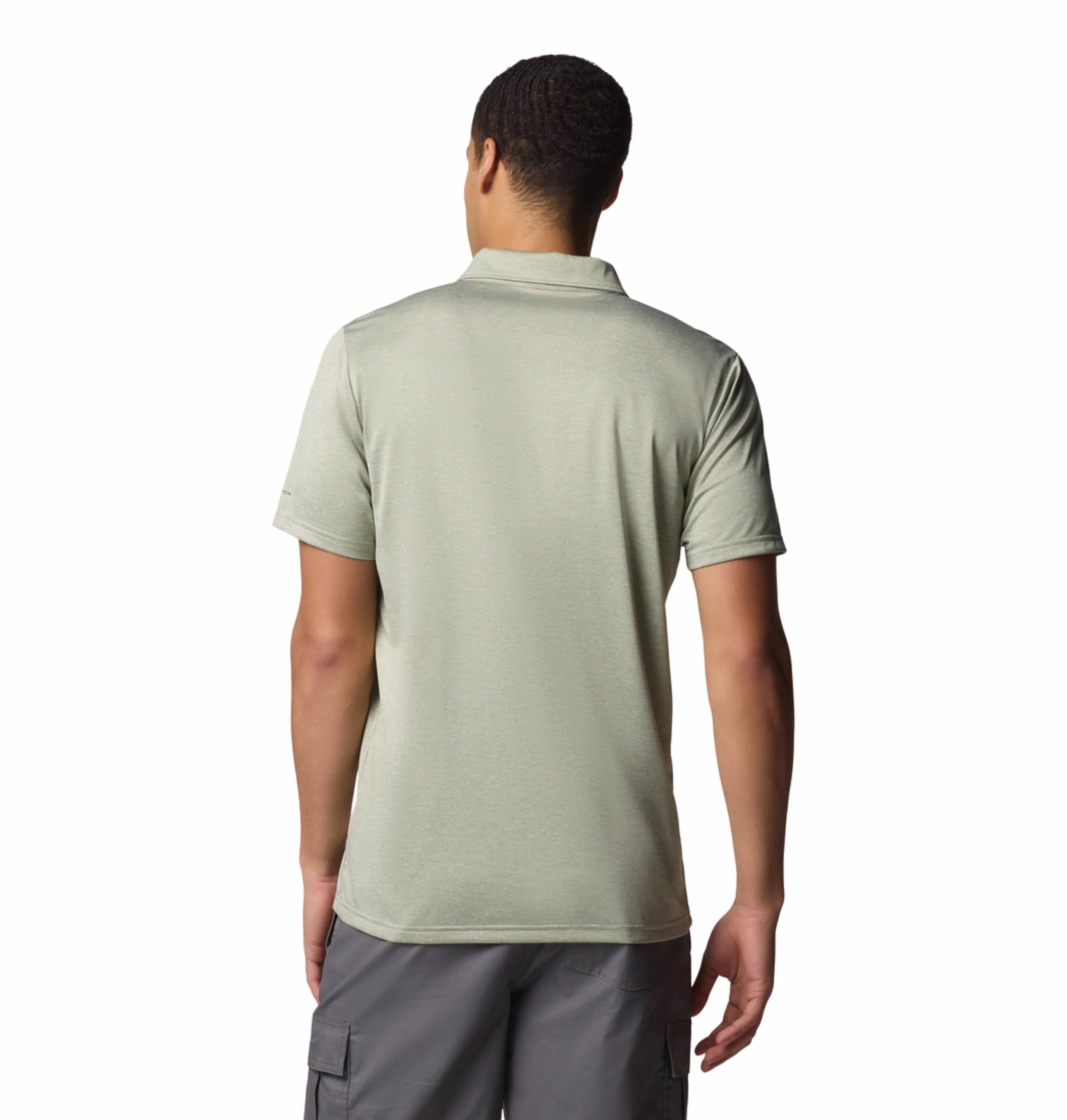 Columbia Men Green Omni-Wick Hike Polo Tshirt - Image 4