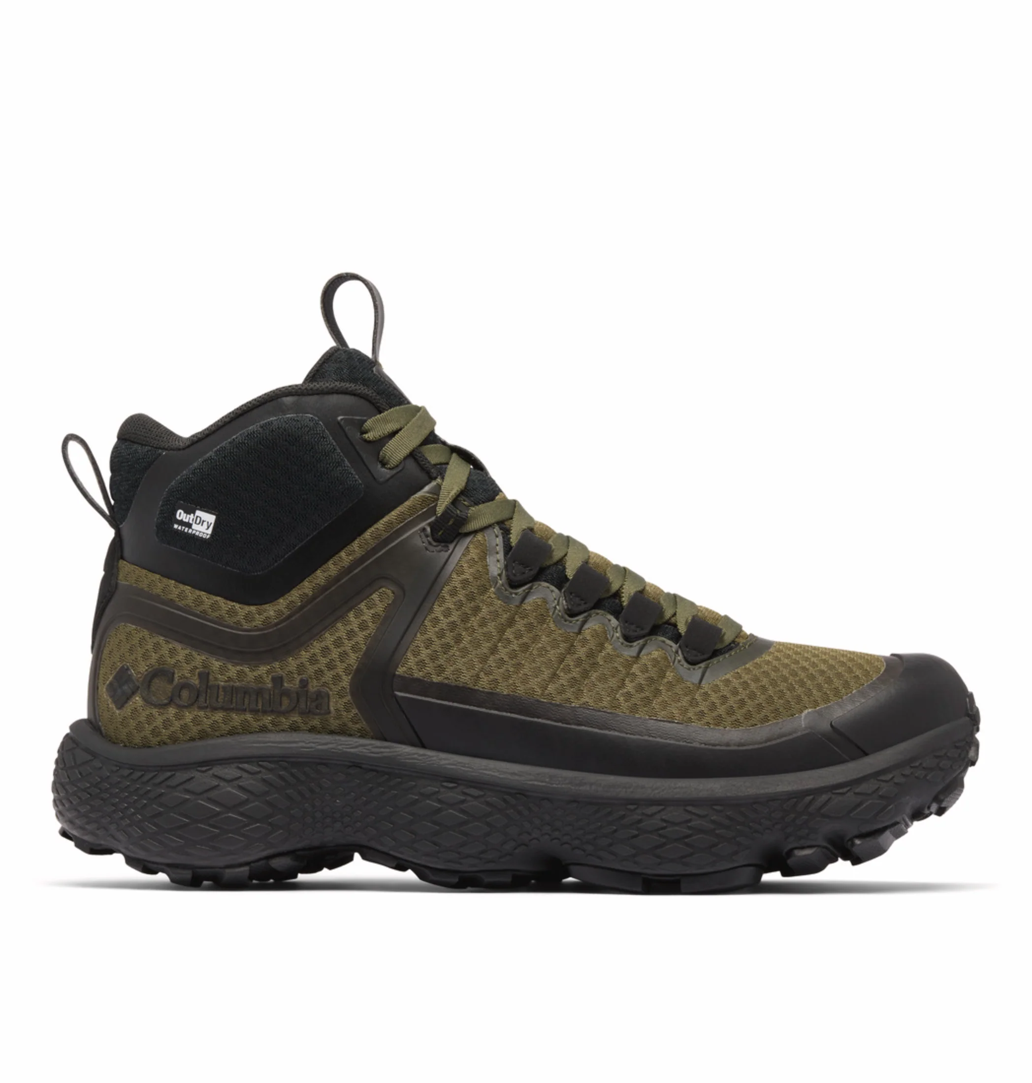 Columbia Men Green OmniMax Escape Thrive Titanium Waterproof Hiking and Trekking Shoes